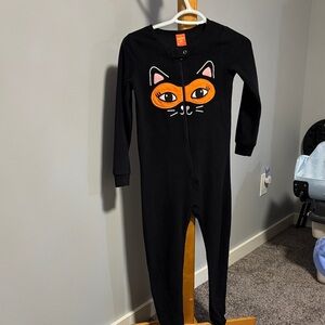 Joe Fresh Black and Orange Cat Face Kids